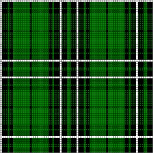 MacLean Hunting Tartan Pattern Chart