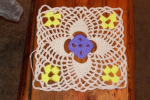 Kitchen Curtain Lace Blu Yell