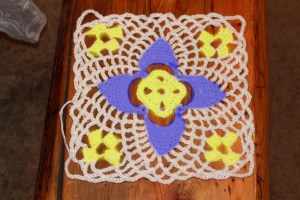 Kitchen Curtain Lace Yell Blu Yell