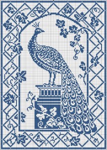 Pricilla Filet Peacock Chart